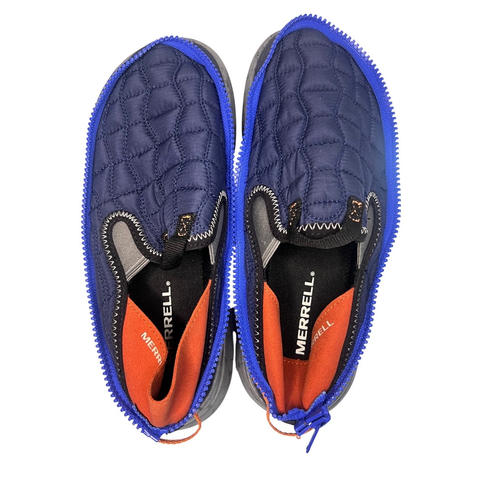 Merrell Hut Moc 2 Packable Navy Blue Orange Slip On Shoes J005393 Mens 7